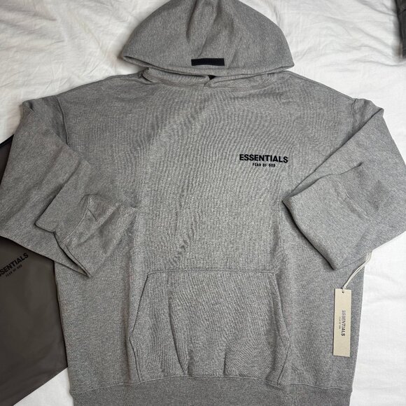 Fear Of God Essential Hoodies - Dark Oat - Picture 2 of 6